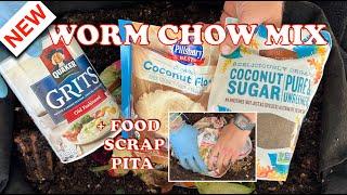 Make Easy Worm Chow From Expired Pantry Items + Changing Up The Feeding | Vermicompost Worm Farm