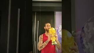 Ramos Flexing With World Cup️ #football #shorts #viralvideo #edit #futbol