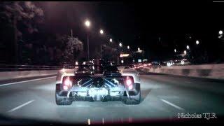 Pagani Zonda Cinque cruising in town