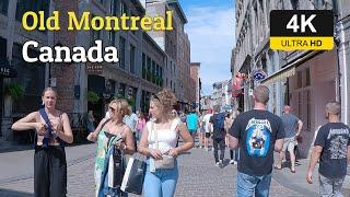 Summer Vibes Old Montreal 4k Walk, Canada