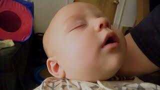 Four month old baby sings his heart out with Annie as he falls asleep.