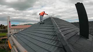 how to recoat concrete tiles roof