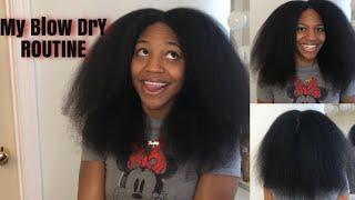 Blow Drying Thick Natural Hair || Using Revlon One-Step Blow Dryer