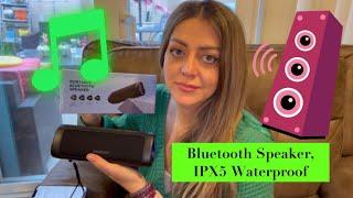 Bluetooth Speaker, IPX5 Waterproof Speaker with HD Sound