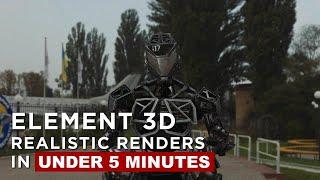 Realistic Renders in Element 3D in less than 5 Minutes | After Effects Tutorial