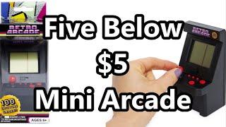 Retro Arcade 100 Exciting Games Review - Five Below $5 Mini Arcade