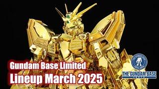 Gundam Base Limited Lineup March 2025