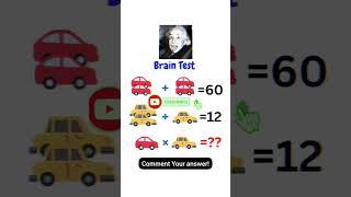 Genius IQ Test -Math puzzle || Tricky riddles ||Maths Game ||Tricky paheli #viral #shorts