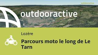 Vidéo 3D interactive: Parcours moto le long de Le Tarn