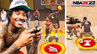 ANKLE BREAKERS AND CONTACT DUNKS AT THE 1V1 COURT! NBA 2K23