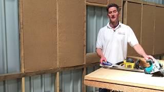 How to cut wood fibre insulation