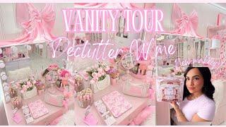 UPDATED VANITY TOUR! DECLUTTER+NEW MAKEUP!