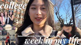 college week in my life at vanderbilt university | k-pop dance practice, valentine's, exams 