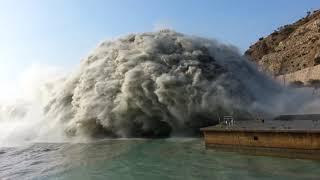 Largest Dam Spillway opening T4 Tarbela