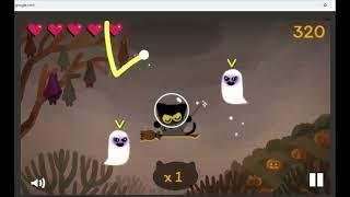 Google Doodle Halloween Game (Magic Cat Academy)