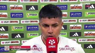 Jairo Concha: "No considero que Cristal nos haya superado en el partido" | Cristal vs U 2024