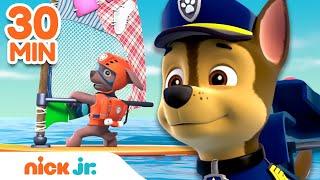 PAW Patrol Beach & Ocean Rescues!  | 30 Minute Compilation | Nick Jr.