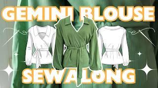 GEMINI BLOUSE SEWALONG | PDF Pattern Tutorial for Beginners & Sewists