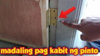 PAANO MAG KABIT NG PINTO AT DOOR KNOB?complete tutorial-CONSTRUCTION IDEAS