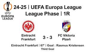 24-25 #UEFAEuropaLeague #LeaguePhase｜1R｜#EintrachtFrankfurt 3 - 3 #FCViktoriaPlzeň｜#RasmusKristensen