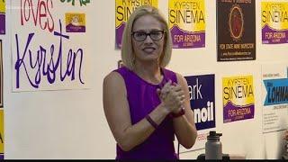 Democratic voters giving Senator Kyrsten Sinema an earful