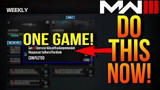 *EASY!* How To Get 20 Kills With Weapons Set To Burst Fire Mode in MW3!