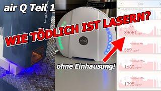 air Q Teil 1: Wie tödlich ist Lasern? VOC | ULTRAFEINSTAUB | NO2 | CO