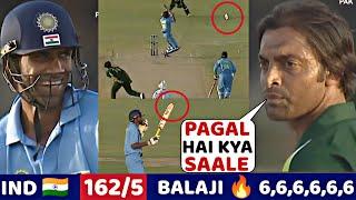 India Vs Pakistan 5th odi 2004 | When Shoaib Akhtar Messed with BALAJI then Balaji gave epic Reply