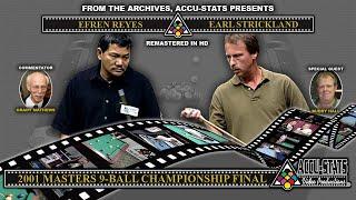 9-Ball - EFREN REYES vs EARL STRICKLAND - 2001 Masters 9-Ball Championship Finals