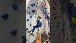 First time climbing at Metrorock Bushwick! #climbing #rockclimbing #climbinggym #kidsclimbing