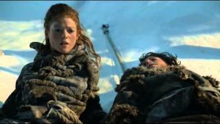 3' Jon Snow & Ygritte reach the top of the Wall and kiss