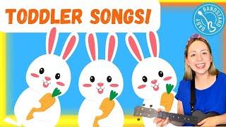 Hop Little Bunnies + Nursery Rhymes: Learning Video for Toddlers | Ms. Alyssa