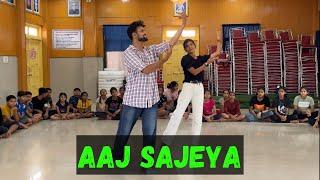 Aaj Sajeya | Easy Dance Choreography | @TeamAD_ | Ashish Raval AD