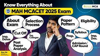 MAH MCA CET 2025 - Know All About - Eligibility | Paper Pattern | Cut Offs | Admission Process