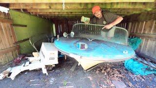 I Found A Boat Under My House || 40 Year Old ABANDONED Boat Restoration