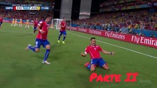 Los goles oficiales de Alexis Sánchez, Arturo Vidal y Eduardo Vargas (parte 2)