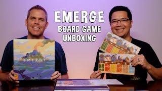 Unboxing Emerge - Developing Islands Board Game