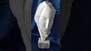 AYA #marble #sculpture #female #portrait #woman #mother #earth