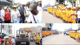 LANCEMENT OFFICIEL DES TRAVAUX SUR  L'AVENUE KWILU KIMWENZA, MAKALA