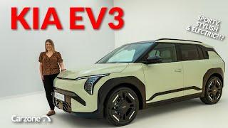 FIRST LOOK at the New Electric KIA EV3 | 2025 KIA EV3 Preview | Carzone