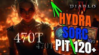 HYDRA SORC Is DOMINATING the META!  PIT 120+ Clear | Diablo 4 Season 9