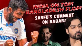 INDIA V BAN DAY 2 | Babar pe Sarfu ke 3rd Class comments