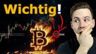 Bitcoin: Es wird ERNST, denn Dieser Bereich MUSS jetzt halten!