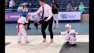 Kyokushin Karate Kids' Amazing KO Kick