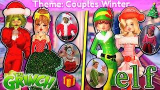 CHRISTMAS *Couples* OUTFITS With My BOYFRIEND *BUT* He is A NOOB! (still) | ROBLOX Dress to Impress