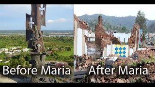 Arecibo in Puerto Rico before and after hurricane Maria,