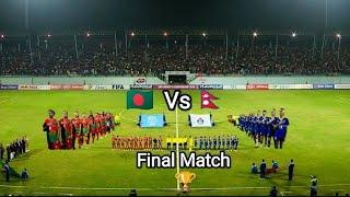 NepalVs BangladeshFinal Match||Full Highlights||SAAF Women's Championship||Football Competition