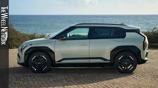 2025 Kia EV3 GT-Line | Aventurine Green | Driving, Interior, Exterior (EU Spec)