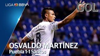 Gol de O. Martínez | Puebla 1 - 1 Santos Laguna | Liga BBVA MX - CL 2020  - Jornada 5