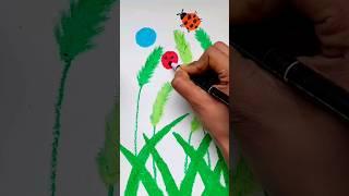 Easy drawing with oil pastel | oil pastel drawing #shorts #oilpastel #easydrawing